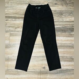 black denim jeans from the "Lauren Jeans Co." line by Ralph Lauren. Size 8